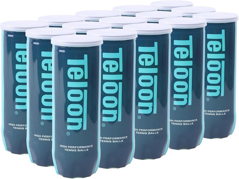 Teloon Championship Tennis Balls - Extra Duty - Regular Duty Felt Pressurized Tennis Balls - Image 1